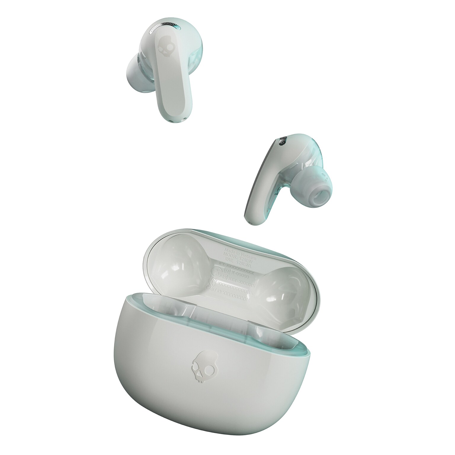 Skullcandy Rail True Wireless Active Noise Canceling Earbuds, Bluetooth, Bone (S2IPW-S951)