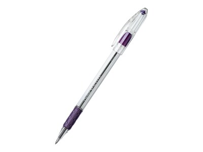 Pentel R.S.V.P. Ballpoint Pens, Fine Point, Purple Ink, Dozen (BK90-V)