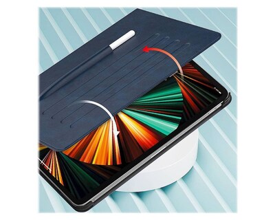 SaharaCase Multi-Angle Folio Case for Apple iPad Pro 12.9" (4th, 5th, and 6th Gen 2020-2022), Dark Blue (TB00027)