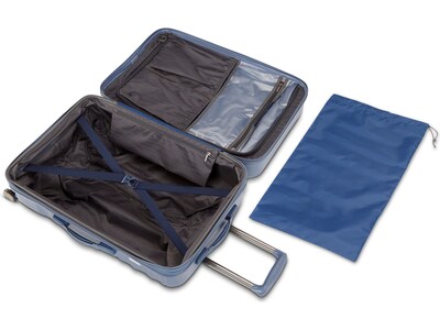 American Tourister Cascade 22" Hardside Carry-On Suitcase, 4-Wheeled Spinner, Slate Blue (143244-E264)