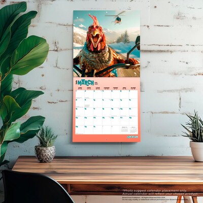 2026 BrownTrout Flew the Coop 12" x 12" Monthly Wall Calendar (9798330707249)