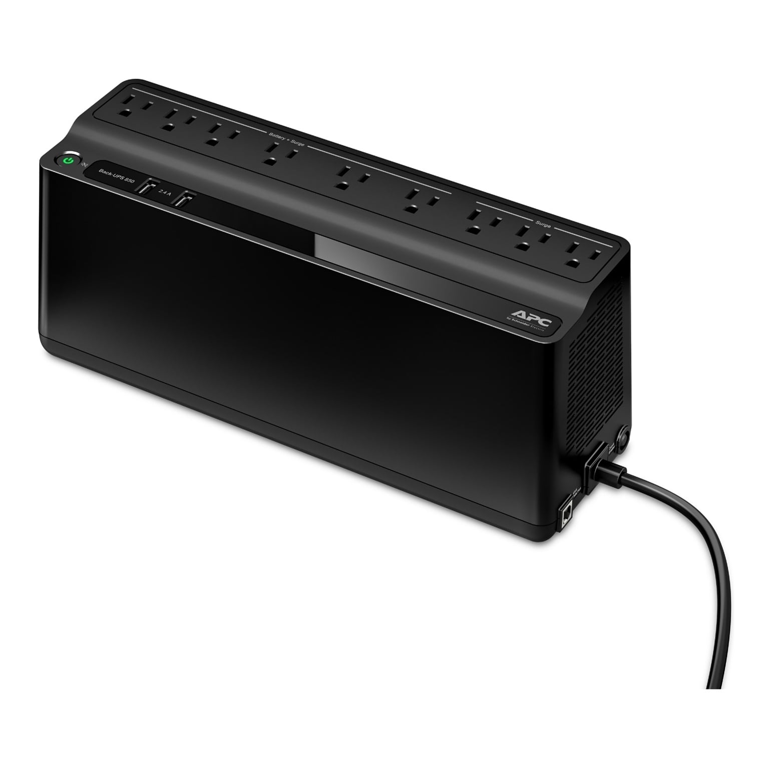 APC Back-UPS 850VA 9-Outlet Battery Backup & Surge Protector, Black (BE850G2)