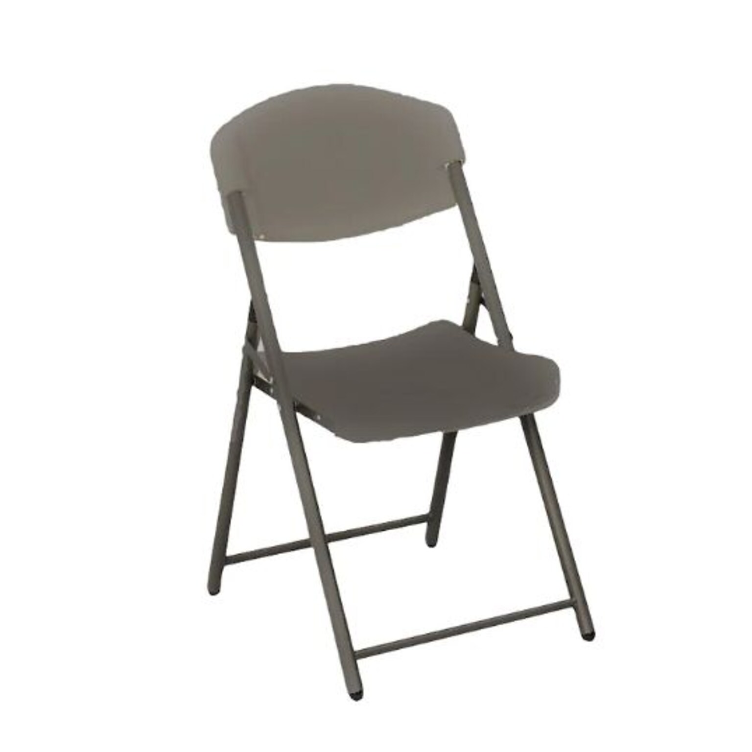 ICEBERG Rough N Ready Polyethylene Commercial Folding Chair, Charcoal, 4/Pack (64037)