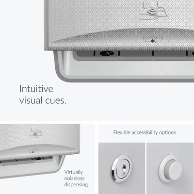 Kimberly-Clark Professional ICON Automatic Hardwound Paper Towel Dispenser, Silver Mosaic (53691)