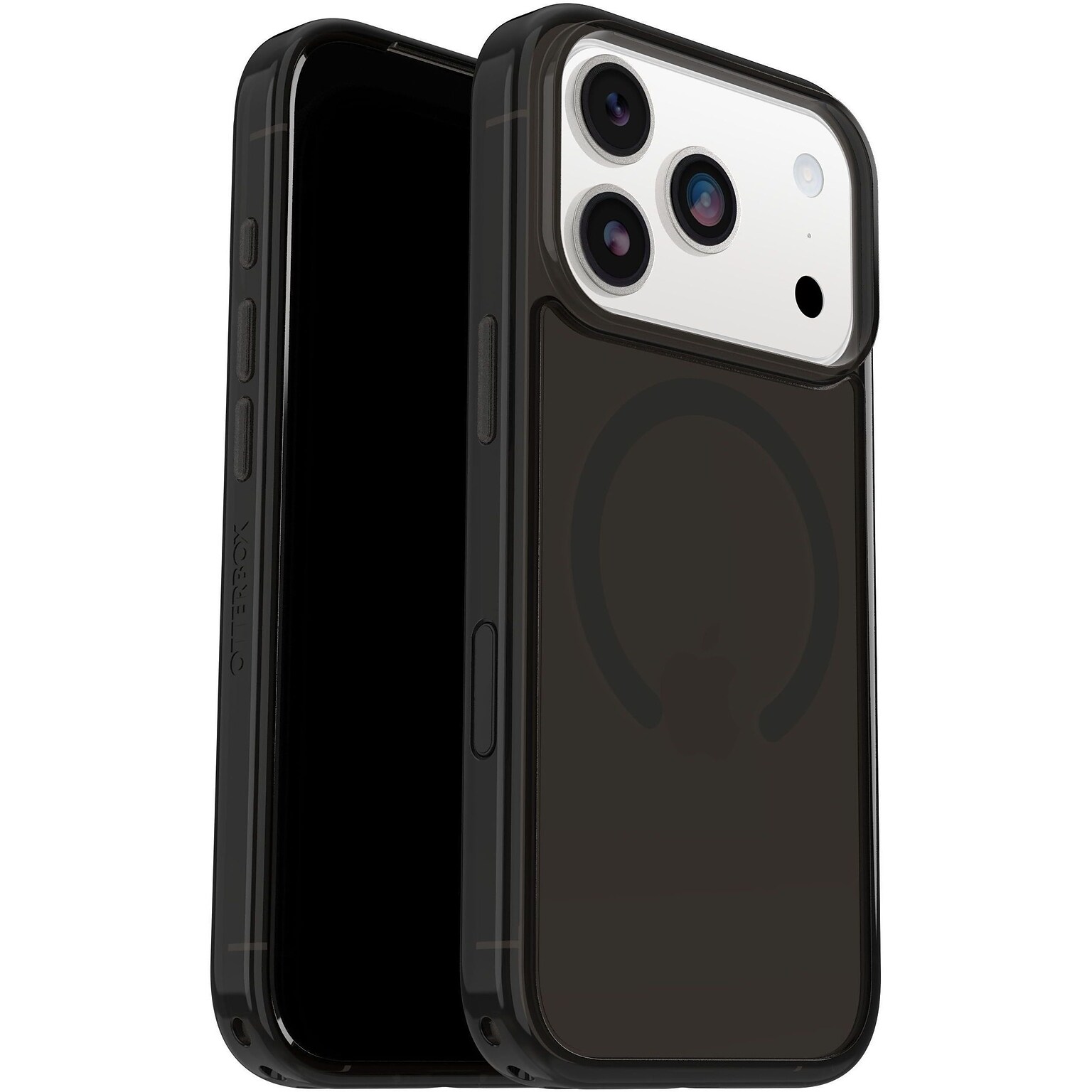 OtterBox Symmetry Series Clear MagSafe Case for iPhone 17 Pro Max, Shock Absorbing, Black Mist (77-98877)