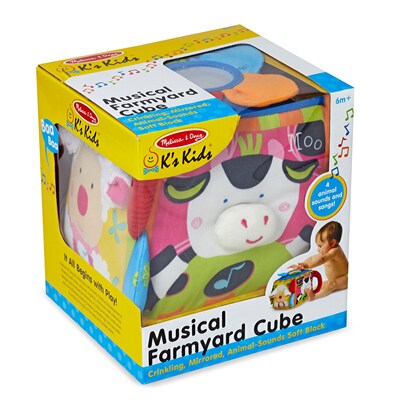 Melissa & Doug® Musical Farmyard Cube Learning Toy