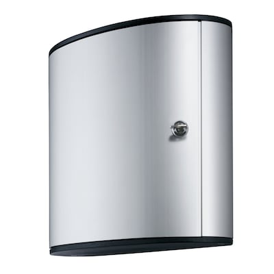 Durable Stylish Brushed Aluminum 54 Key Cabinet System, Gray (1953-23)