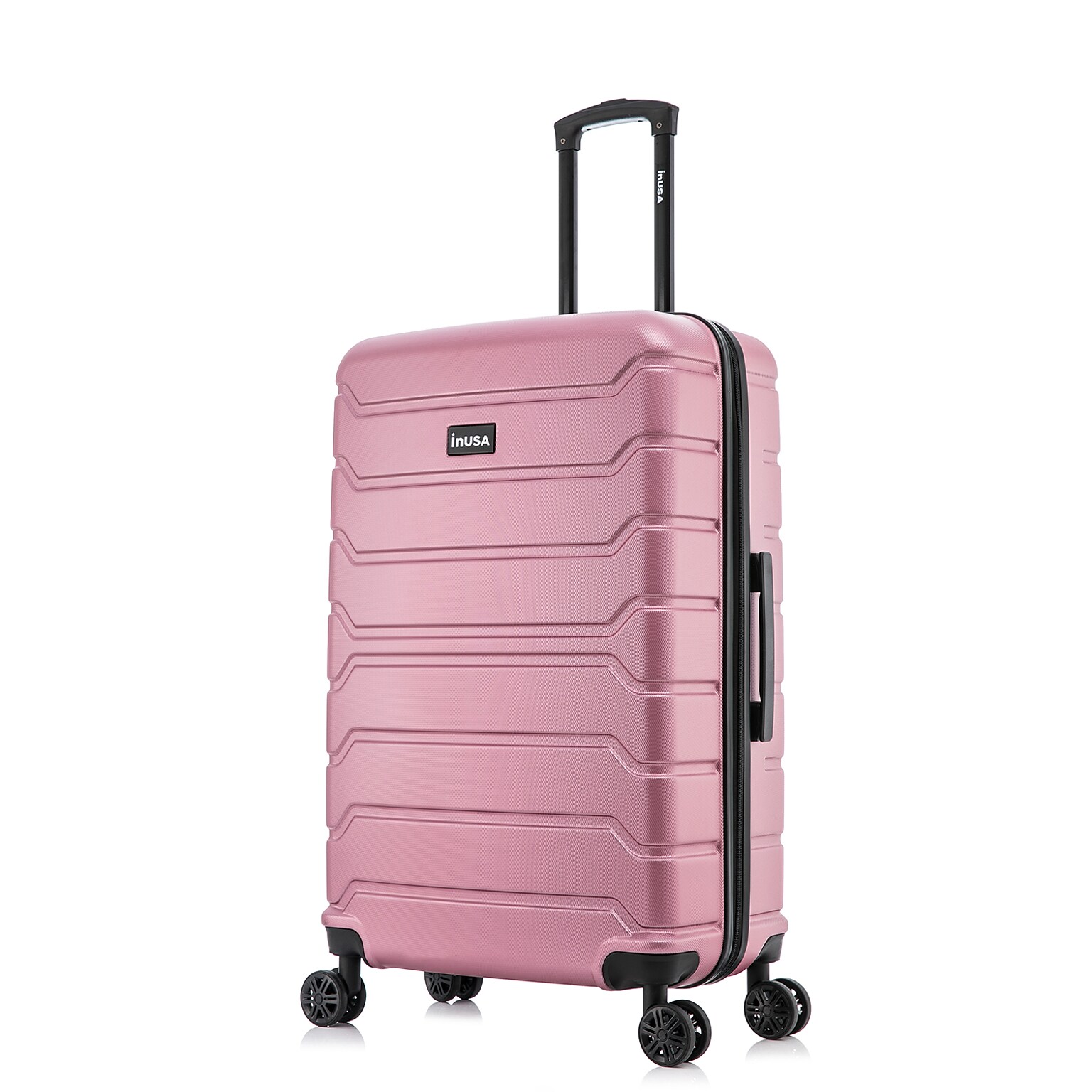 InUSA Trend 28 Hardside Suitcase, 4-Wheeled Spinner, Rose Gold (IUTRE00L-ROS)