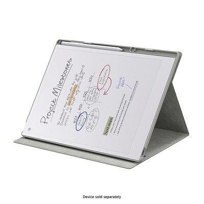 SaharaCase Venture Series Bi-Fold Folio Case for reMarkable Paper Pro, Gray (TB00430)