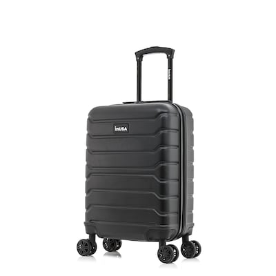 InUSA Trend 20.5 Hardside Carry-On Suitcase, 4-Wheeled Spinner, Black (IUTRE00S-BLK)