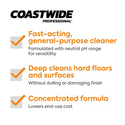 Coastwide Professional Multi-Purpose Neutral Cleaner 64 Concentrate for ExpressMix, 3.25L, 2/Carton (CW6403EM-A)