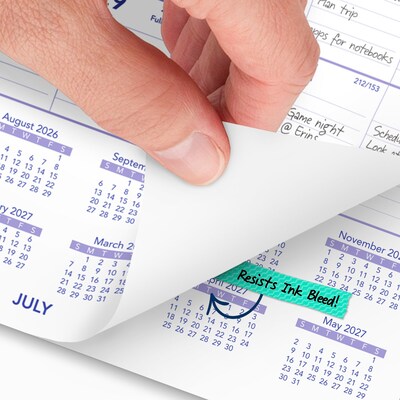 2026-2027 AT-A-GLANCE 8 x 11 Academic Monthly Wall Calendar, Purple/Red (AY1-28-27)