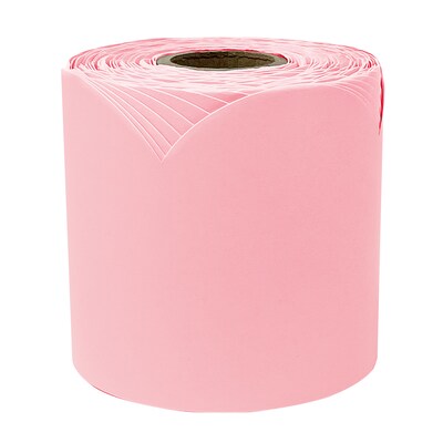 Carson Dellosa Education Rolled Scalloped Bulletin Board Border, 3" x 65', Dusty Rose, 3/Bundle (CD-108526-3)
