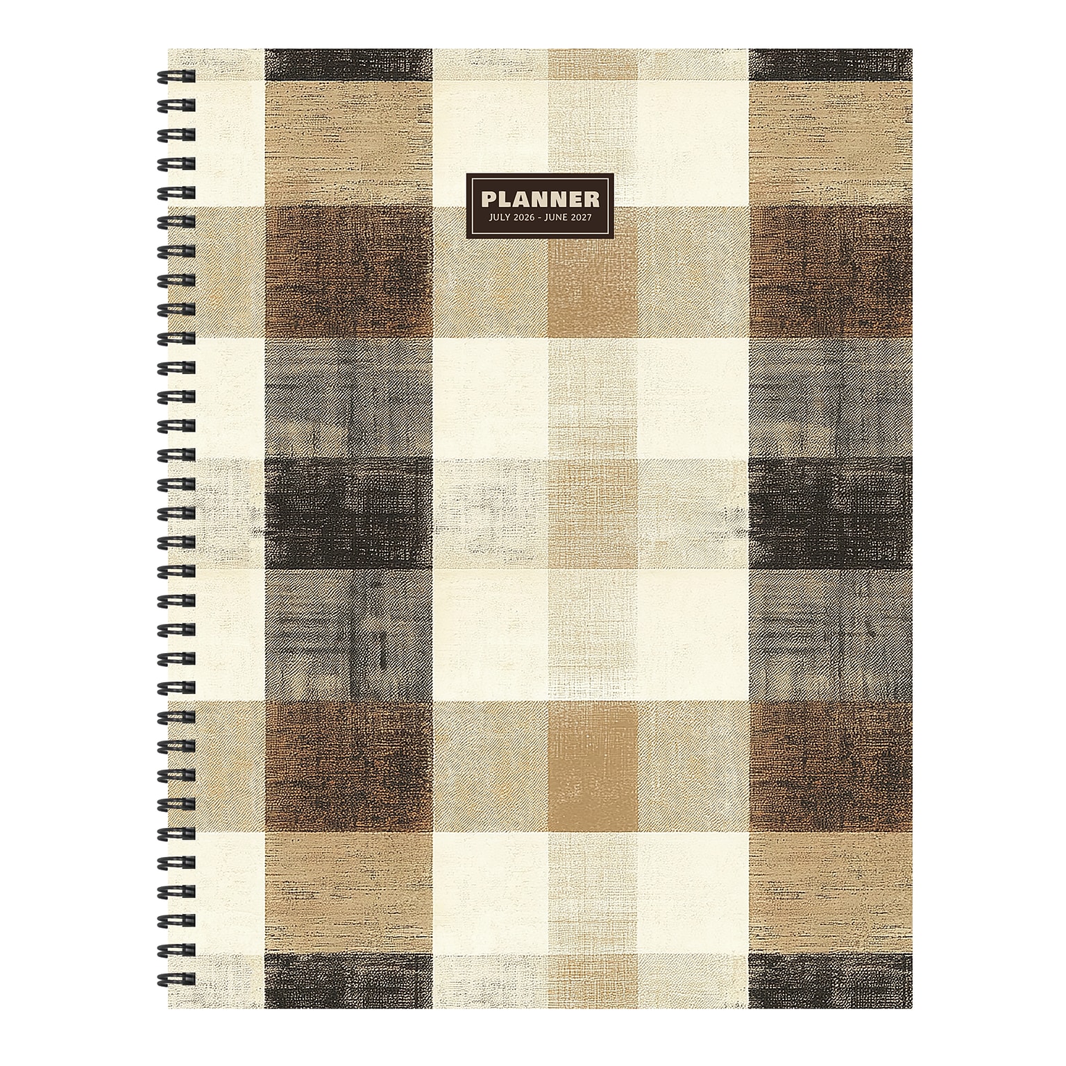 2026-2027 TF Publishing Checkered Cowboy 9 x 11 Academic Weekly & Monthly Planner, Paperboard Cover (AY27-9700)