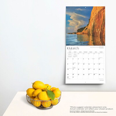 2025 BrownTrout Lake Superior 12" x 12" Monthly  Wall Calendar (9781975475055)