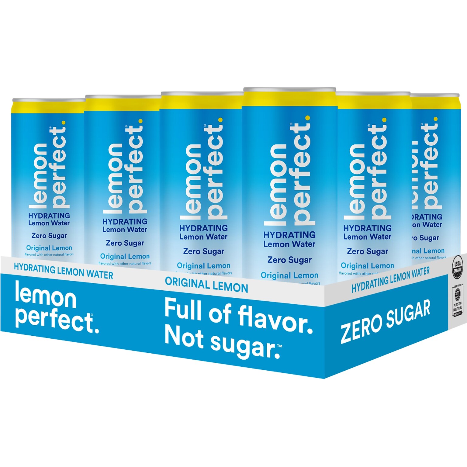 Lemon Perfect Original Lemon Hydrating Water, 12 fl. oz., 12 Cans/Case (21021)