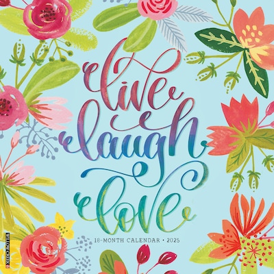 2025 Willow Creek Live, Laugh, Love Art 12 x 12 Monthly Wall Calendar (43776)