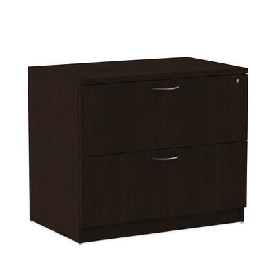 Alera Valencia Series Two Drawer Lateral File, 34w X 22 3/4d X 29 1/2h, Espresso