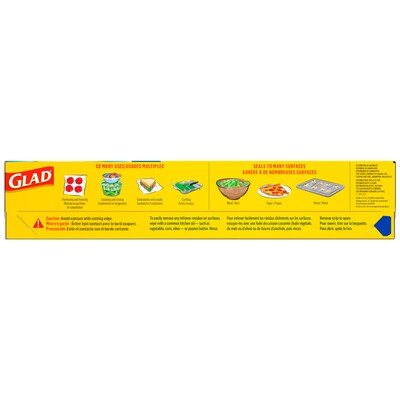 Glad Press'N Seal Plastic Food Wrap, 70 Sq. Ft. Roll, 12/Carton (70441)