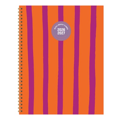 2026-2027 TF Publishing Statement Stripe 9 x 11 Academic Weekly & Monthly Planner, Paperboard Cover (AY27-9704)