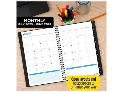 2023-2024 Five Star 5.5" x 8.5" Academic Weekly & Monthly Student Planner, Assorted Colors, Each (CAW451-00-24)