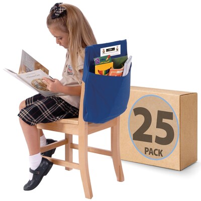 Seat Sack Seat Storage, 9.45 x 8.07 x 10.83, Blue, 25/Pack (14190)