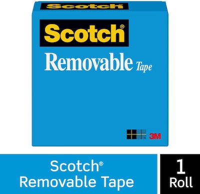 Scotch® Removable Invisible Tape, 3/4" x 36 yds. (811)