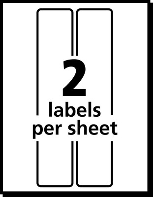 Avery Postage Meter Labels for Personal Post Office, 1 25/32" x 6", White, 2 Labels/Sheet, 30 Sheets/Pack, 60 Labels/Pack (5289)