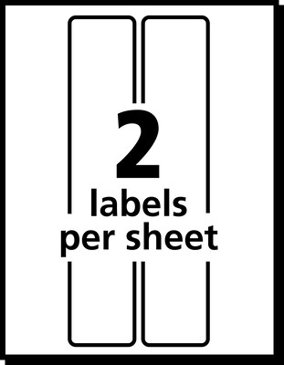Avery Postage Meter Shipping Labels, Matte White, 1 25/32" x 6", White, 60 Labels/Pack (5289)
