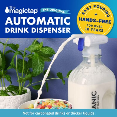 The Magic Tap Automatic Drink Dispenser, White (MT07876)