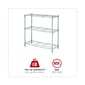 Alera® 3-Shelf Metal Shelving Unit, 36" Width, Silver (ALESW833614SR)