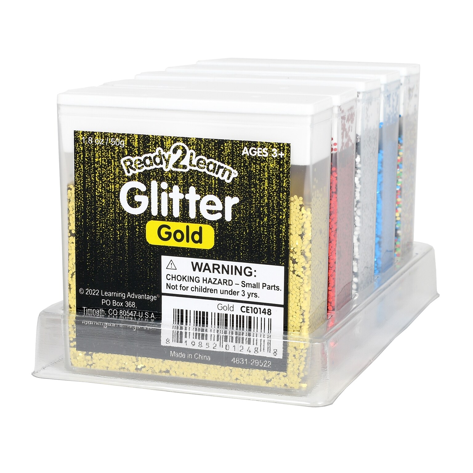 Ready2Learn Glitter, Assorted Colors, 5/Pack (CE-10149)