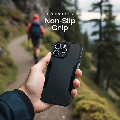 SaharaCase Scorpion Case for iPhone 16 Pro with Screen Protector, Shock Absorbing, Scorpion Black (CP00680)