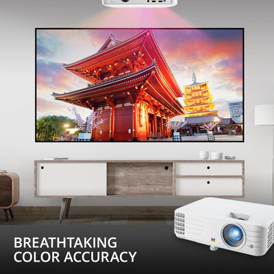 ViewSonic 1080p Home Theater Projector with 3500 Lumens and Powered USB, White (PX701HDH)