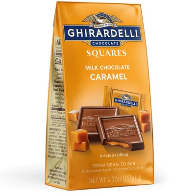 GIFT OF THE WEEK: Ghirardelli Milk Choc Squares-Caramel Fill 5.3 oz Bag