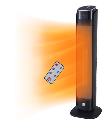 WarmWave 1500 Watt Portable Ceramic Electric Heater, Black (72016-WW)