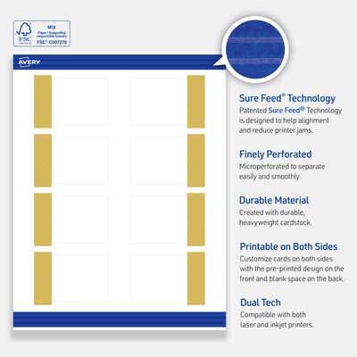 Avery  3" Blank Price & Merchandise Tags, White, 80/Carton (S00-DJW-PRMWT10)