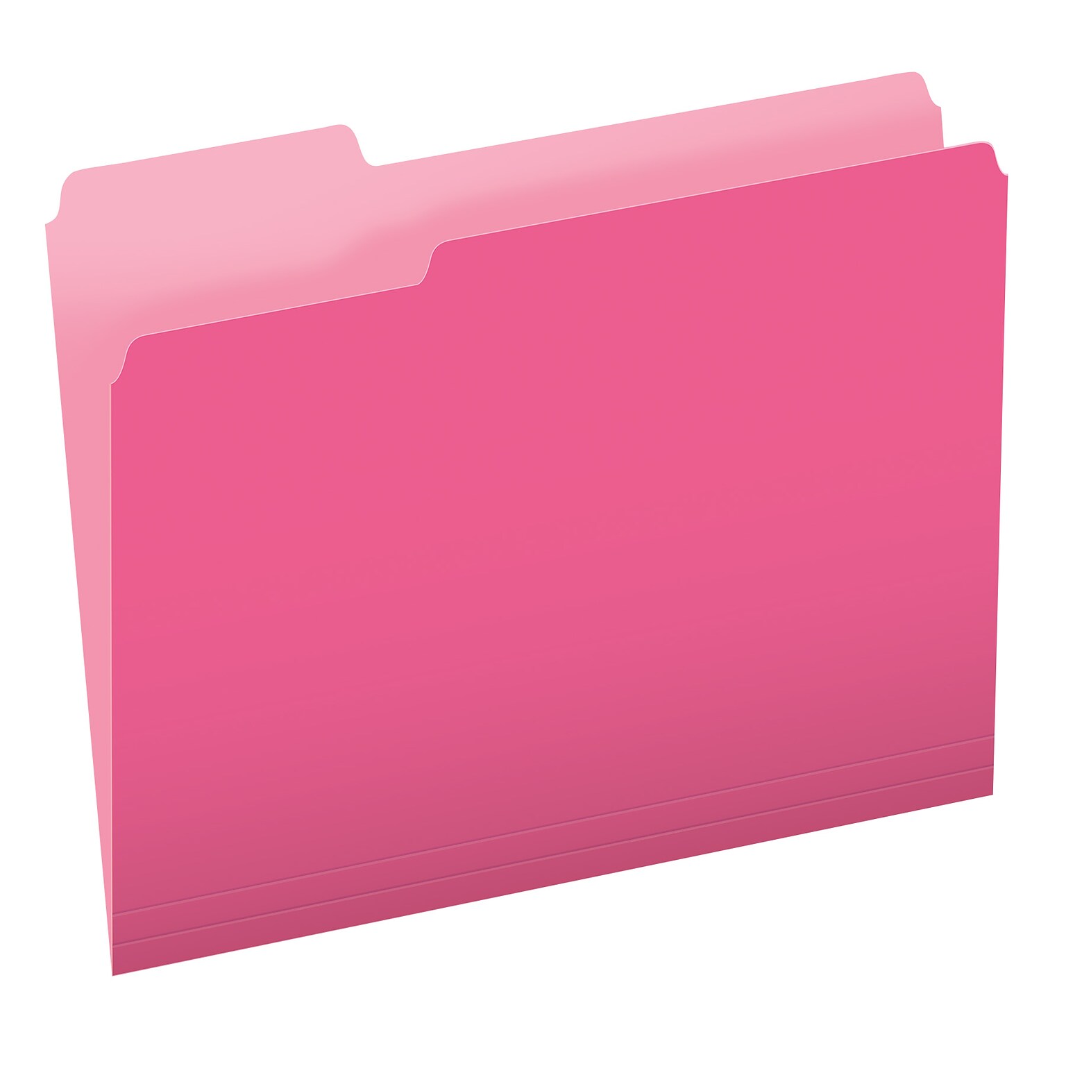 Pendaflex Recycled File Folder, 1/3-Cut Tab, Letter Size, Pink, 100/Box (42101/3PIN)