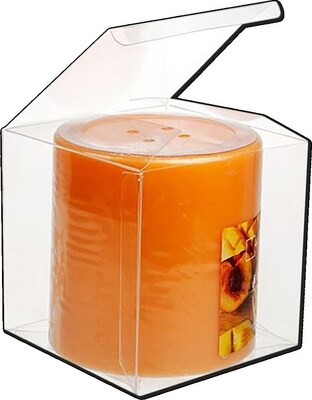 JAM Paper Pop & Lock Top Clear Gift Boxes, 5" x 5" x 5", 25/pack (CB-PLB68)