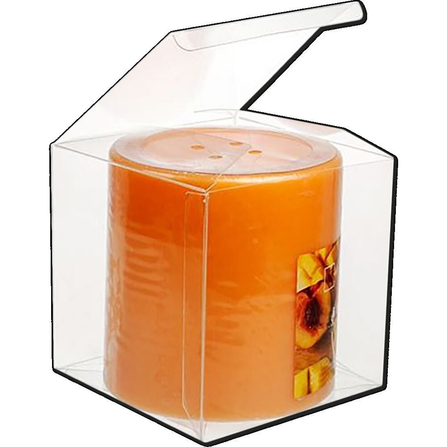 JAM Paper Pop & Lock Top Clear Gift Boxes, 5 x 5 x 5, 25/pack (CB-PLB68)