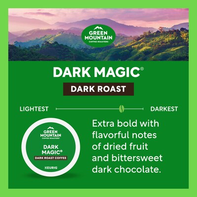 Green Mountain Dark Magic Coffee Keurig® K-Cup® Pods, Dark Roast, 70/Box (5000373740)
