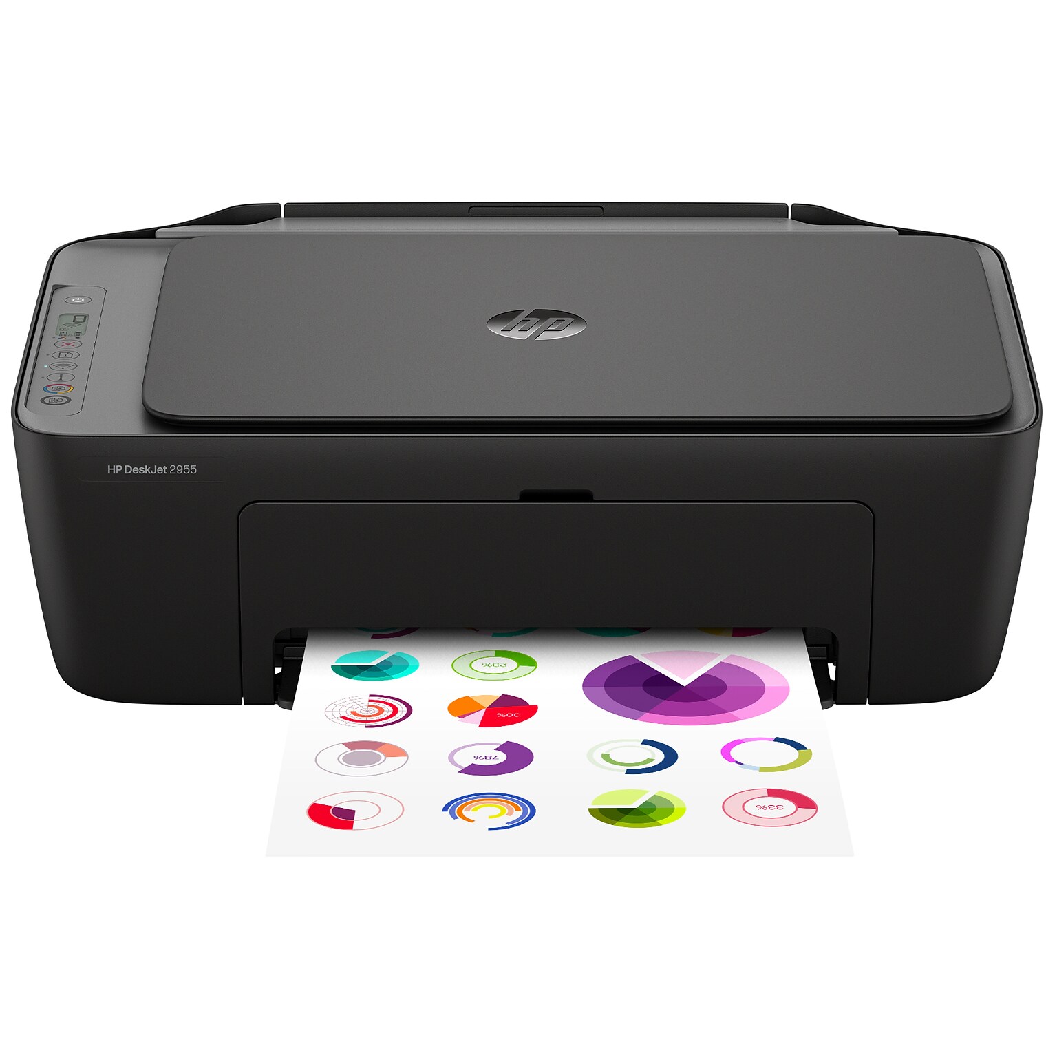 HP DeskJet 2955 Wireless All-in-One Color Inkjet Printer, Scanner, Copier, 3 months free Instant Ink, AI-capable (A24HJA)