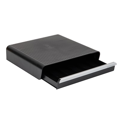 Mind Reader Plastic Coffee Pod Drawer Countertop Organizer, 30 Pod Capacity, Black (TRY30-BLK)