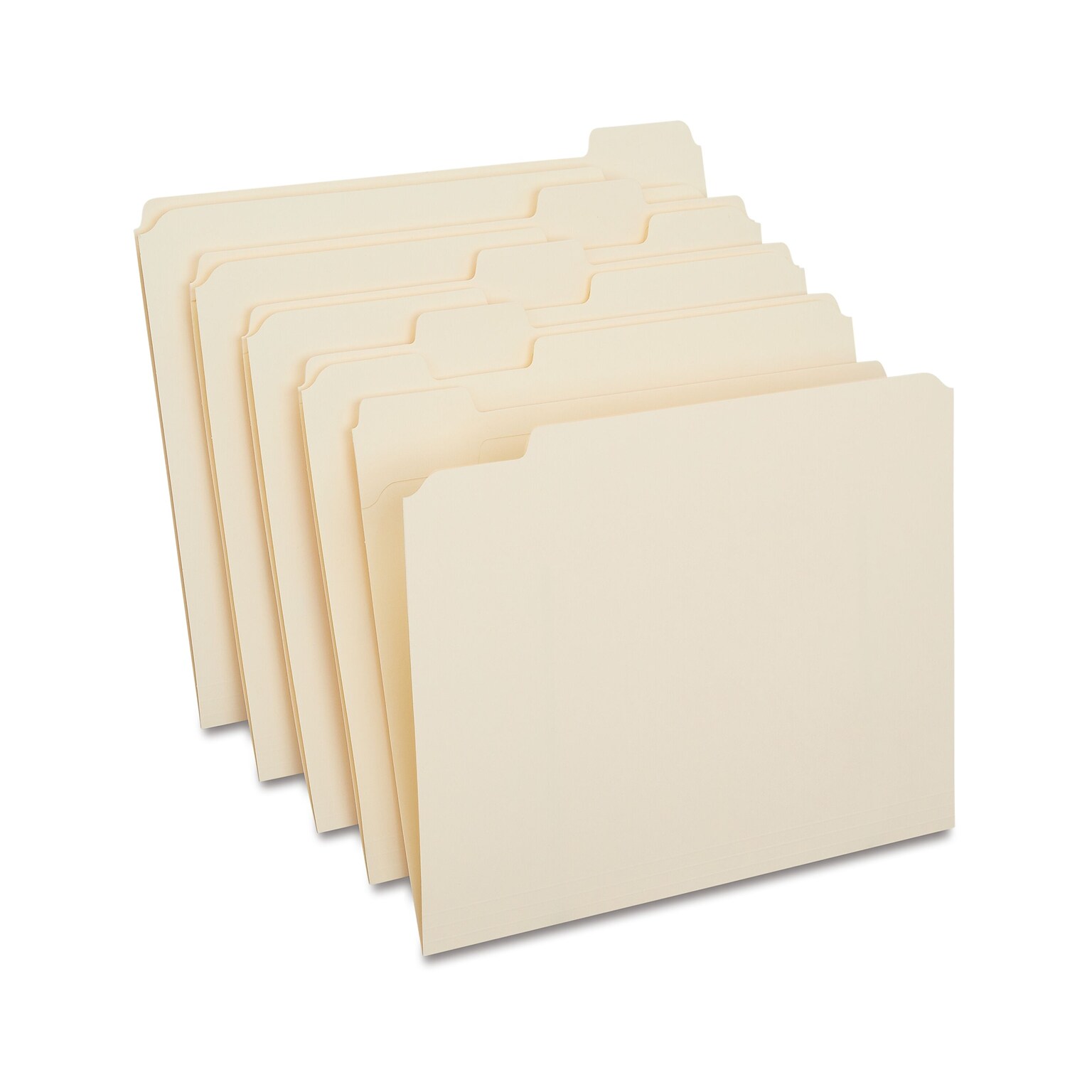 Staples 30% Recycled Reinforced File Folders, 1/5-Cut Tab, Letter Size, 100/Box (ST509000/509000)