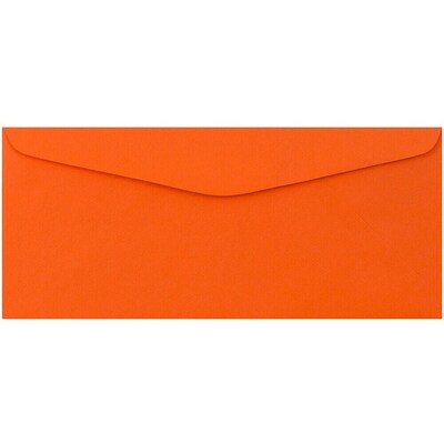 JAM Paper #9 Business Envelope, 3 7/8" x 8 7/8", Orange, 100/Pack (1532899D)