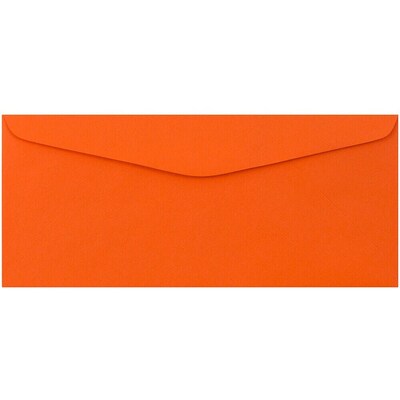 JAM Paper #9 Business Envelope, 3 7/8 x 8 7/8, Orange, 100/Pack (1532899D)