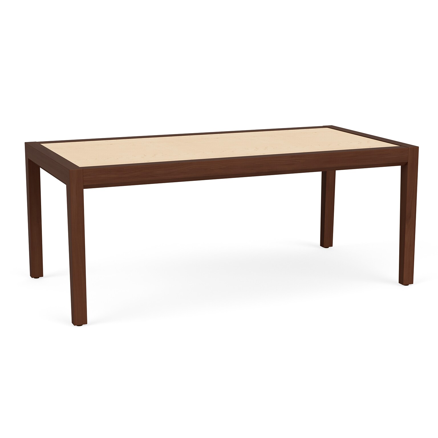 Lesro Brooklyn 40W x 20D Laminate Coffee Table, Natural Maple/Walnut (BK0840.WWL.TNM)
