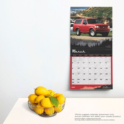 2025 BrownTrout Ford Bronco  12" x 12" Monthly Square Wall Calendar (9781975482978)