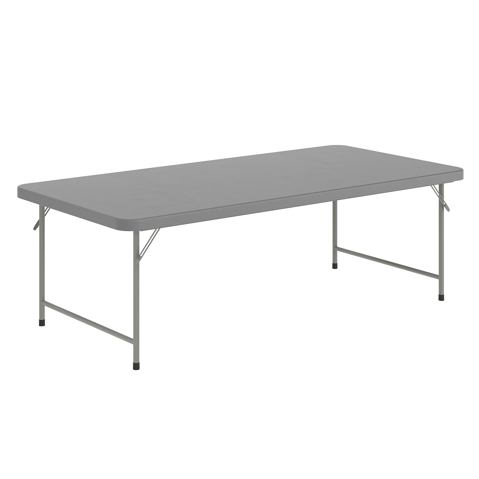 Flash Furniture Paige Rectangular Kids Folding Table, 59 x 29, Granite Gray (RB3060KIDGY)