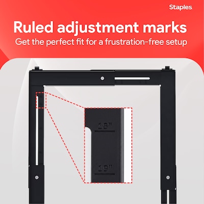 Quill Brand® Adjustable File Caddy, Black (52140)